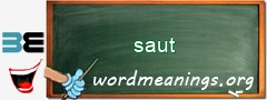 WordMeaning blackboard for saut